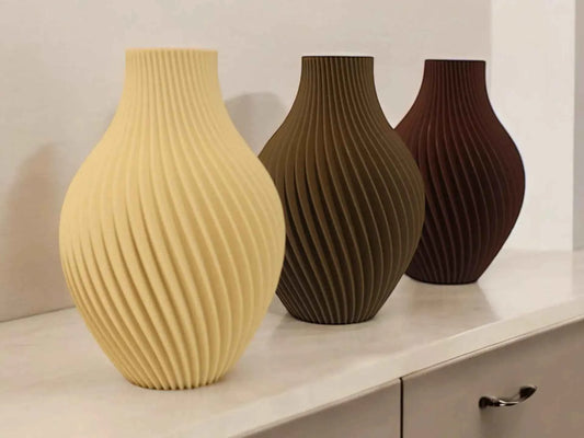 FELICIA: Vaso Home Decor Botany Chic a Coste Verticali