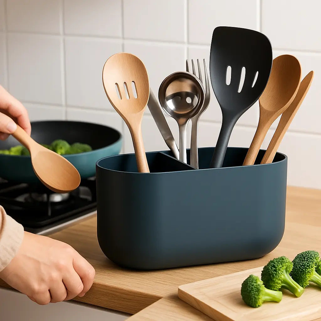 COVA: Porta Utensili da Cucina Doppio Scomparto Home Decor Deltaprints