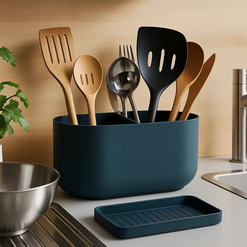 COVA: Porta Utensili da Cucina Doppio Scomparto Home Decor Deltaprints