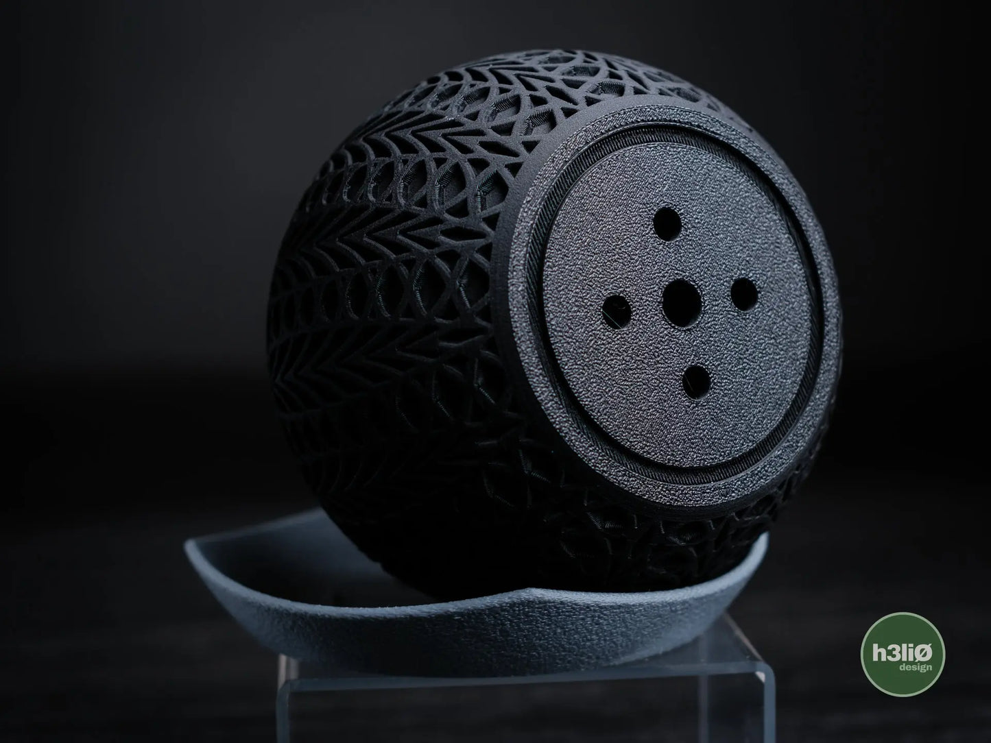 FUSION: Vaso Decorativo Sferico con Motivo Trafitto h3li0