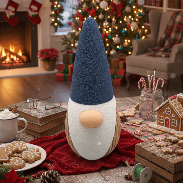 (VERSIONE NATALIZIA) Gnomo DEKO Stampa 3D Professionale: Qualità Premium