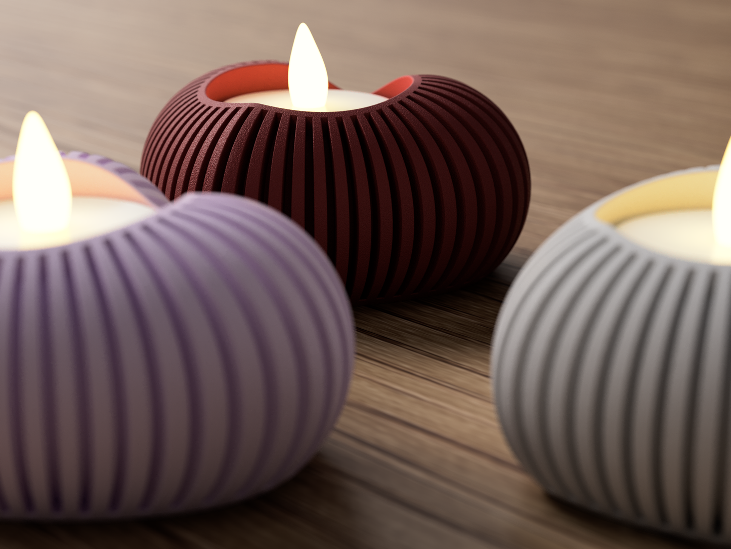 Cuore: Porta Tealight Decorativo Japandi