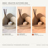 Arcadia: Vaso per Fiori Secchi Boho Home Decor in PLA: Palette finiture Bianco Osso, Caffelatte, Argilla