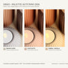 Striaris: Porta Tealight Rigato Home Decor in PLA: Palette finiture Bianco Osso, Caffelatte, Sabbia