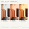 Striaris: Vassoio Rotondo Rigato 20 cm Home Decor in PLA: Palette finiture Bianco Osso, Caffelatte, Sabbia
