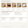 Palette colori ufficiali Wave Portacandele DEKO: Bianco Avorio (Pantone 7527 C), Rosso Scuro (Pantone 7622 C), Caffelatte (Pantone 7529 C), Grigio Cenere (Pantone 422 C) e Bianco Puro.