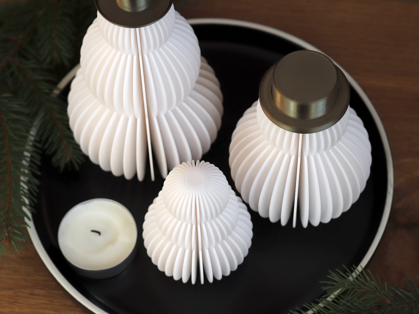 Snowfolk: Home Decor Pupazzi Neve Design Minimal in PLA