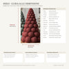Guida alle dimensioni Bubbly Trees DEKO: Altezza 150,0 mm, diametro base 92,0 mm, alloggio per tealight e puck light LED da Ø 62,0 mm.