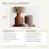 Striaris: Barattolo con Coperchio Rigato Home Decor in PLA: Tavola tecnica quote millimetriche reali CAD