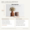 Striaris: Vaso Rigato Home Decor in PLA: Tavola tecnica quote millimetriche reali CAD