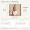 Guida alle dimensioni gnomo Tomte DEKO: Altezza 138 mm, diametro 76 mm, peso 76 g e vano cavo interno porta tealight LED.