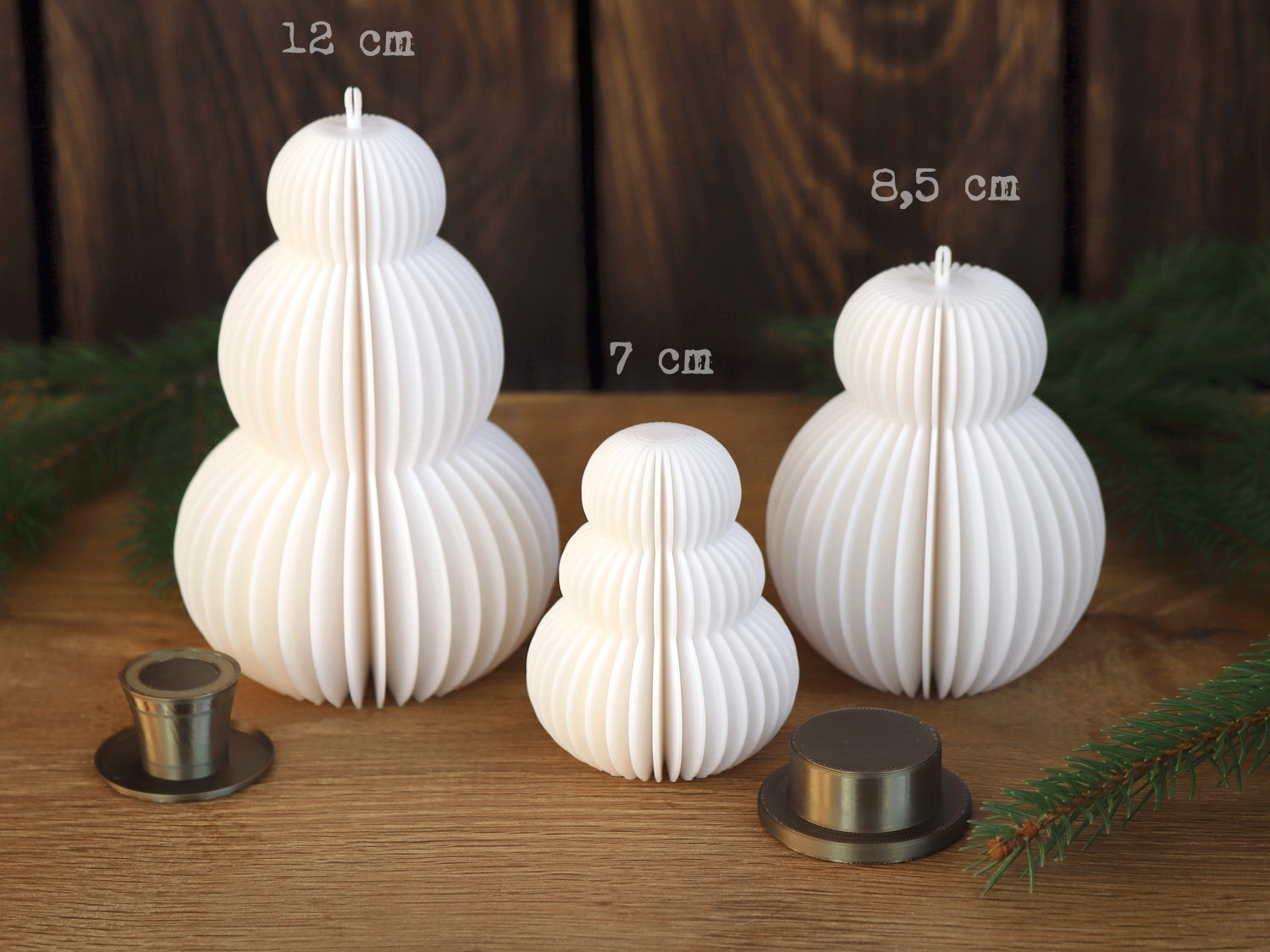 Snowfolk: Home Decor Pupazzi Neve Design Minimal in PLA
