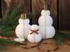 Snowfolk: Home Decor Pupazzi Neve Design Minimal in PLA
