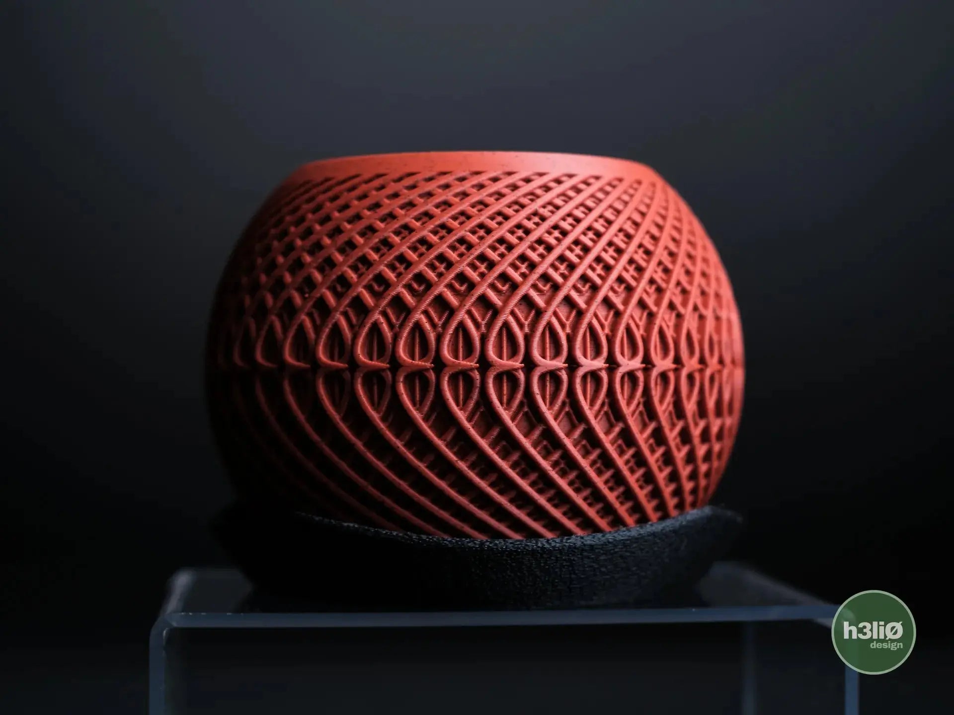 KINETIC: Vaso da Interno Home Decor con Texture Dinamica e Piattino h3li0