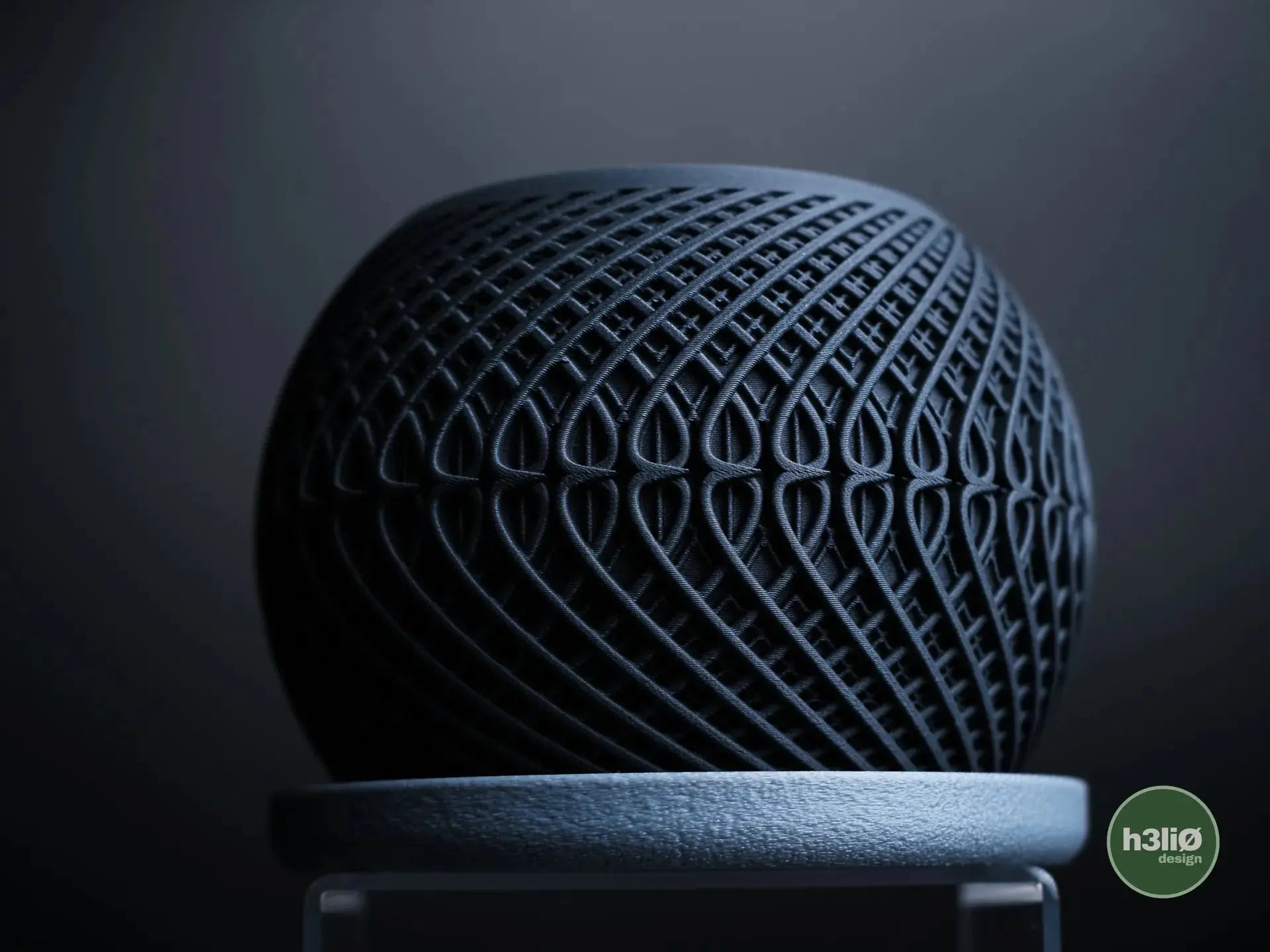 KINETIC: Vaso da Interno Home Decor con Texture Dinamica e Piattino h3li0