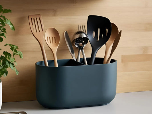 COVA: Porta Utensili da Cucina Doppio Scomparto Deltaprints