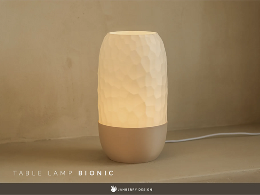 BIONIC: Home Decor Lampada da Tavolo con Superficie Organica Janberry