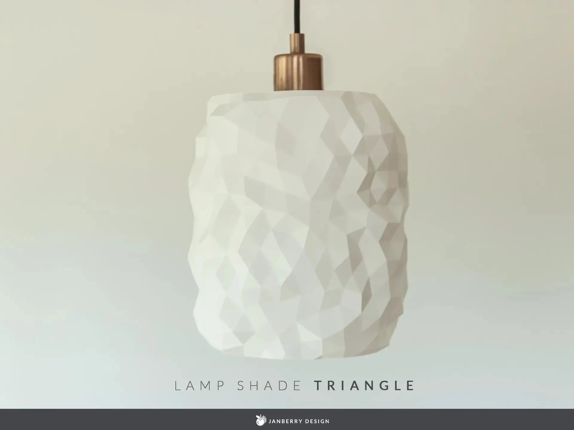 TRIANGLE: Home Decor Paralume Geometrico Scultoreo Janberry