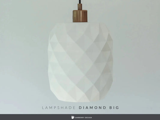 DIAMOND: Paralume Home Decor 3D Stampato a Diamante Janberry