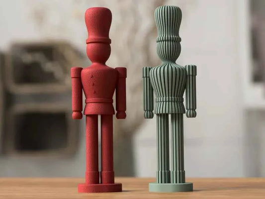 Nutcracker: Home Decor Statua Decorativa Natalizia Japandi Minimalista