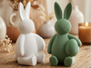 Aiko – Home Decor Coniglio Rigato con Uovo in PLA