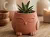 Milo Vaso Gufo Home Decor in Stampa 3D