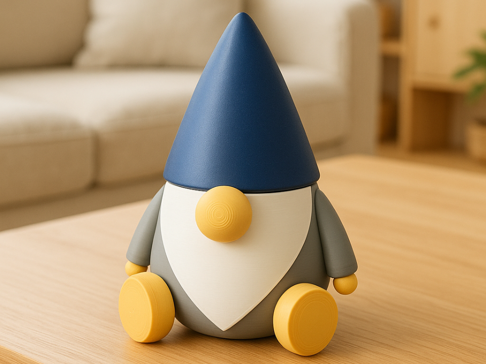 Gnome: Home Decor Gnomo Natalizio Minimal 3D 14cm