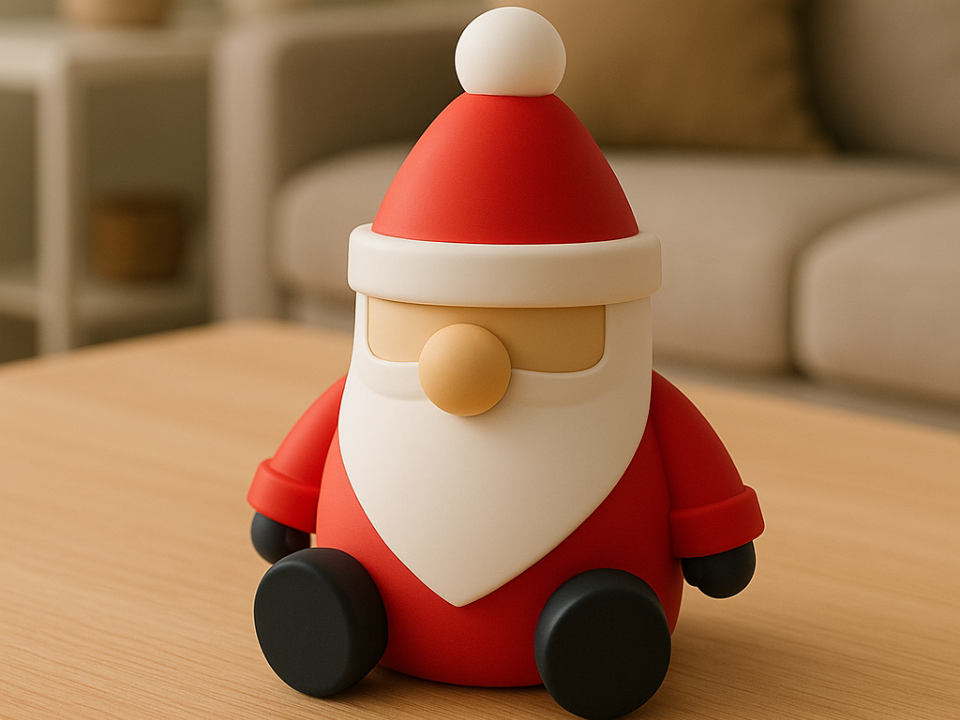 Santa: Home Decor Babbo Natale Minimal 3D 14cm