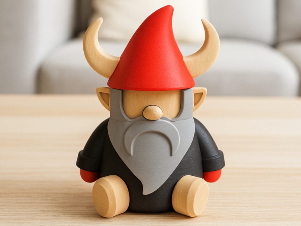 Krampus: Home Decor Gnome Cornuto 3D 14cm