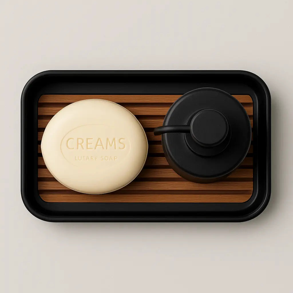 GRATO: Piattino Porta Sapone con Griglia Integrata Home Decor Deltaprints