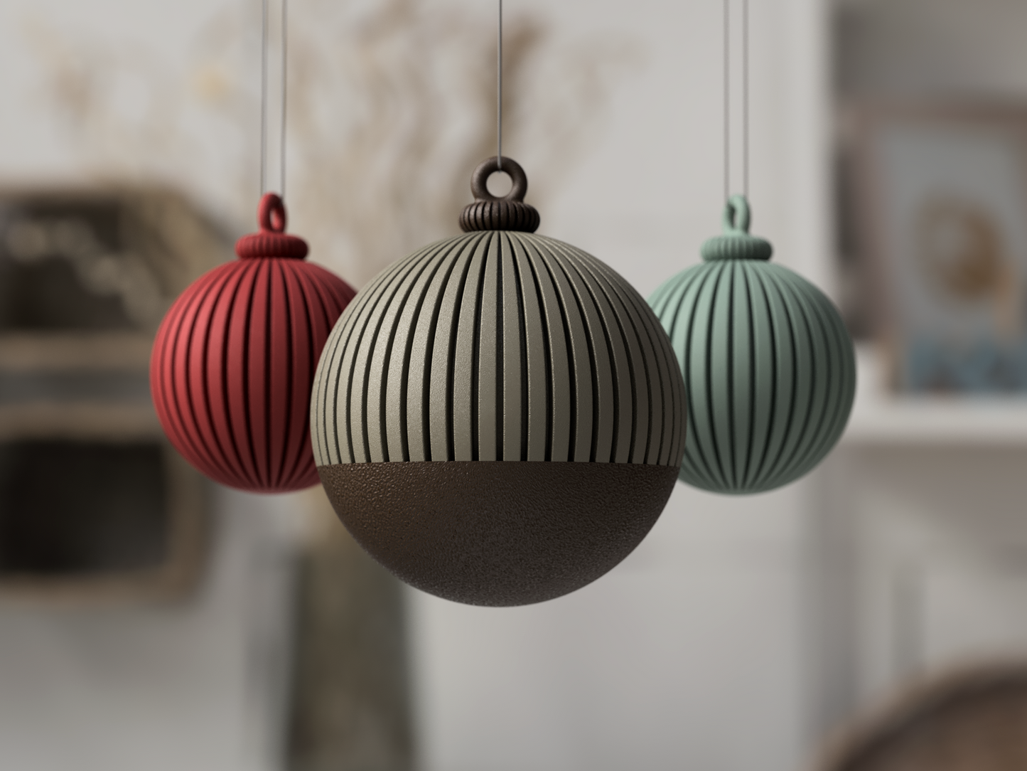 Home Decor Japandi: Sfera Ornamentale in PLA