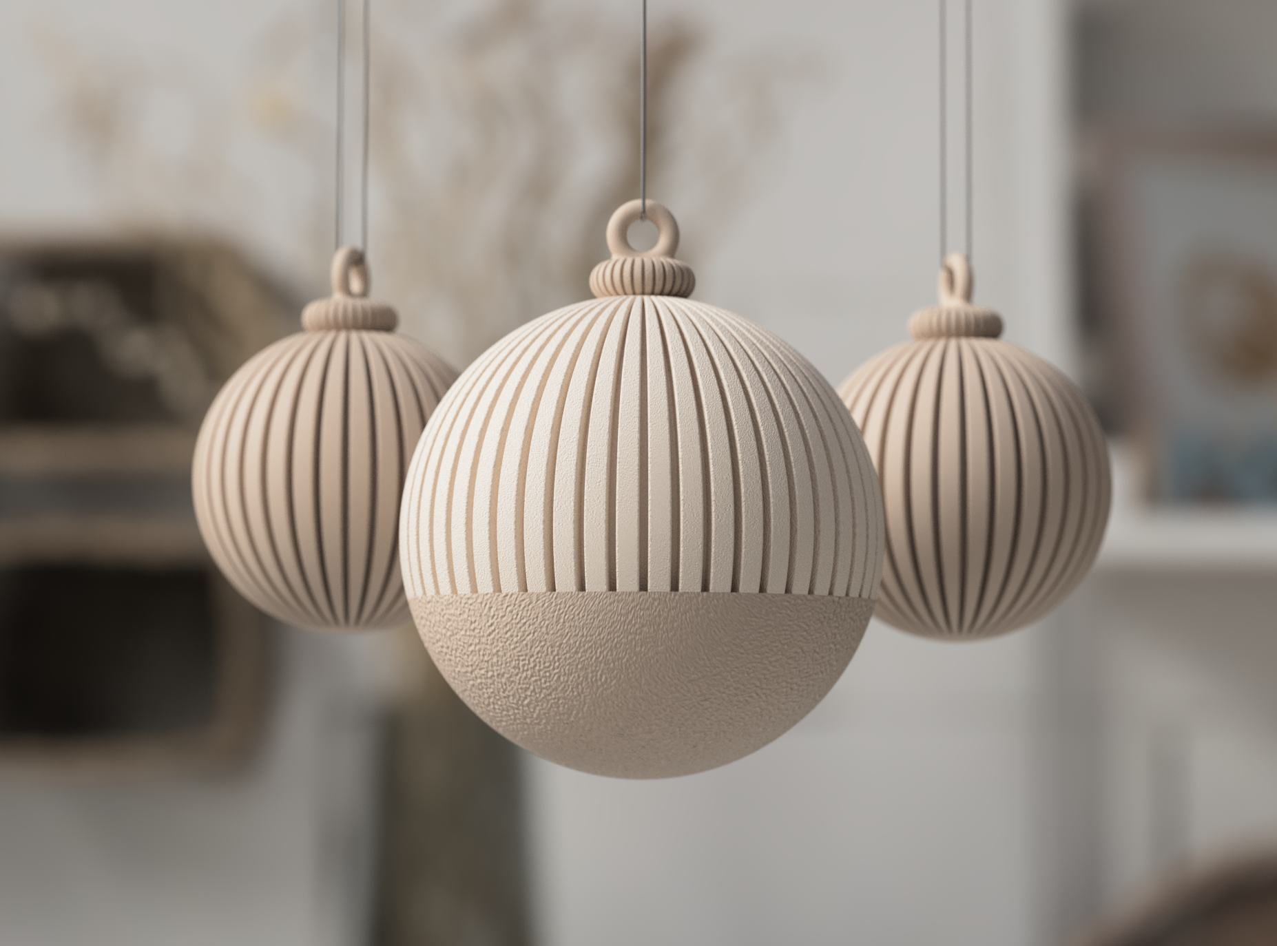 Home Decor Japandi: Sfera Ornamentale in PLA