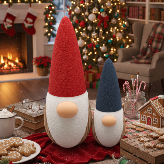 (VERSIONE NATALIZIA) Gnomo DEKO Stampa 3D Professionale: Qualità Premium