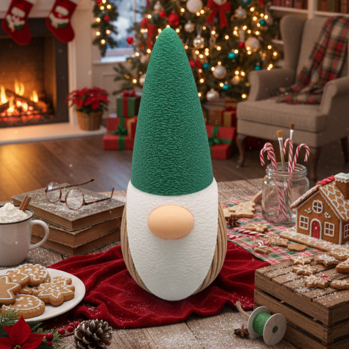 (VERSIONE NATALIZIA) Gnomo DEKO Stampa 3D Professionale: Qualità Premium