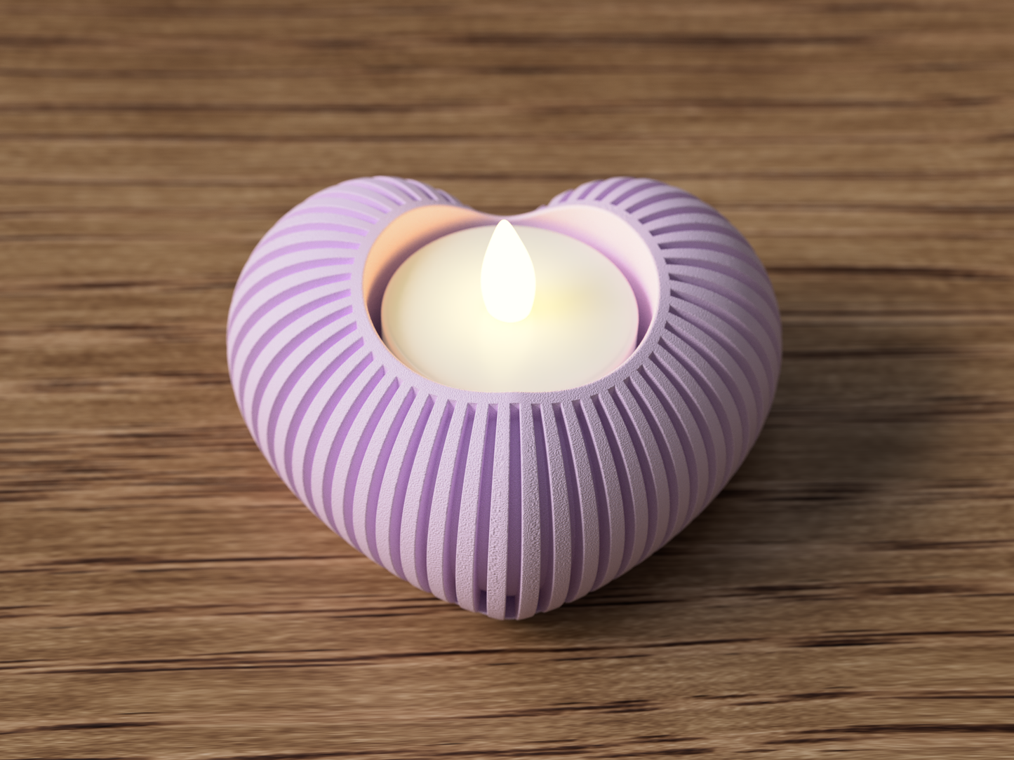 Cuore: Porta Tealight Decorativo Japandi