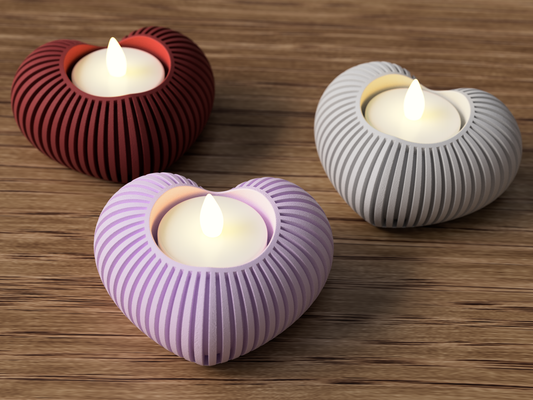 Cuore: Porta Tealight Decorativo Japandi