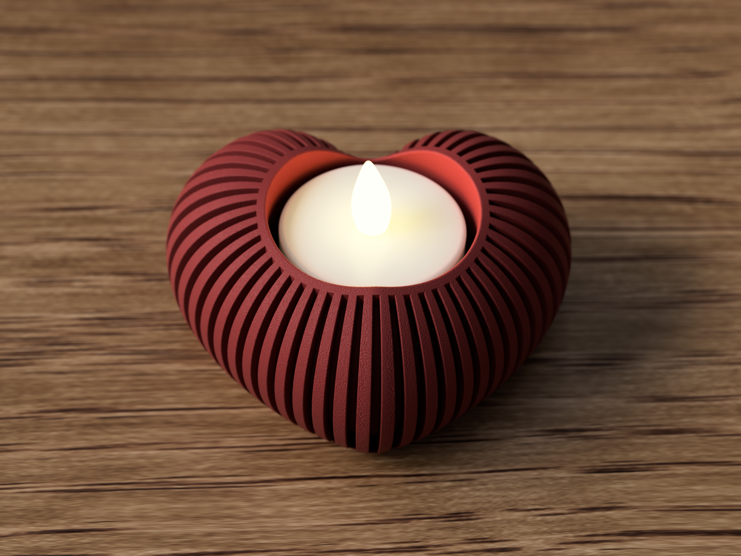 Cuore: Porta Tealight Decorativo Japandi