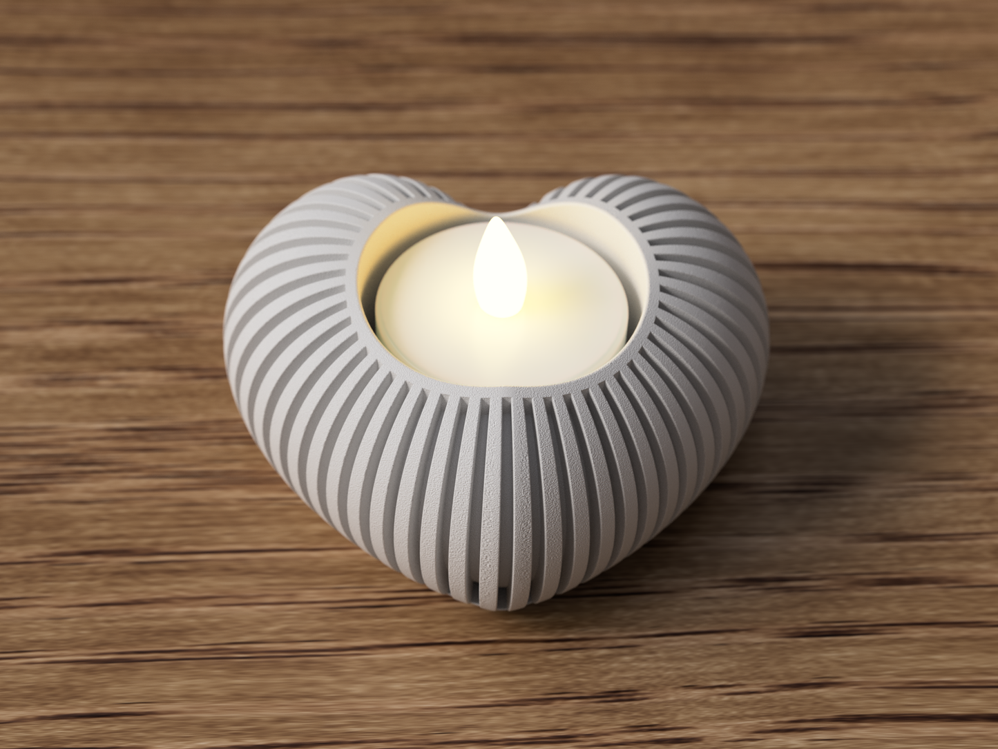 Cuore: Porta Tealight Decorativo Japandi