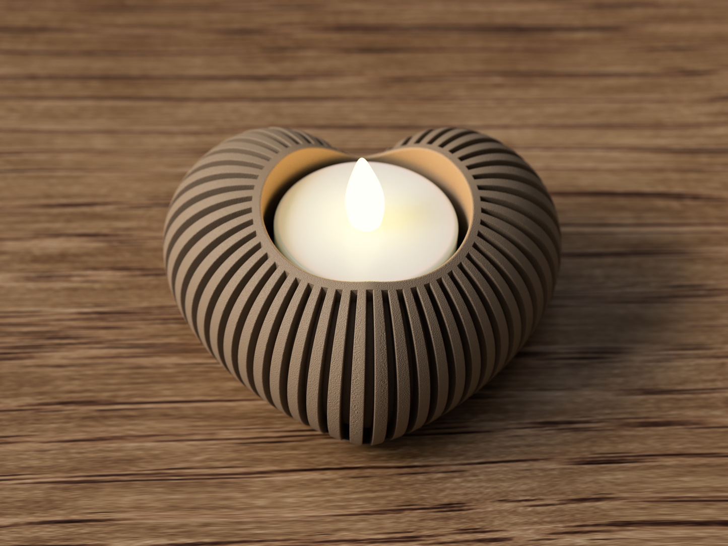 Cuore: Porta Tealight Decorativo Japandi