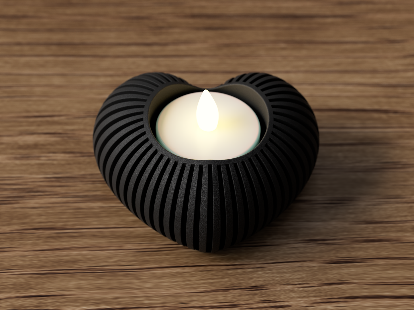 Cuore: Porta Tealight Decorativo Japandi