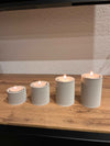 Advent: Home Decor Portacandele Avvento Set 4 Pezzi Texture Diagonale