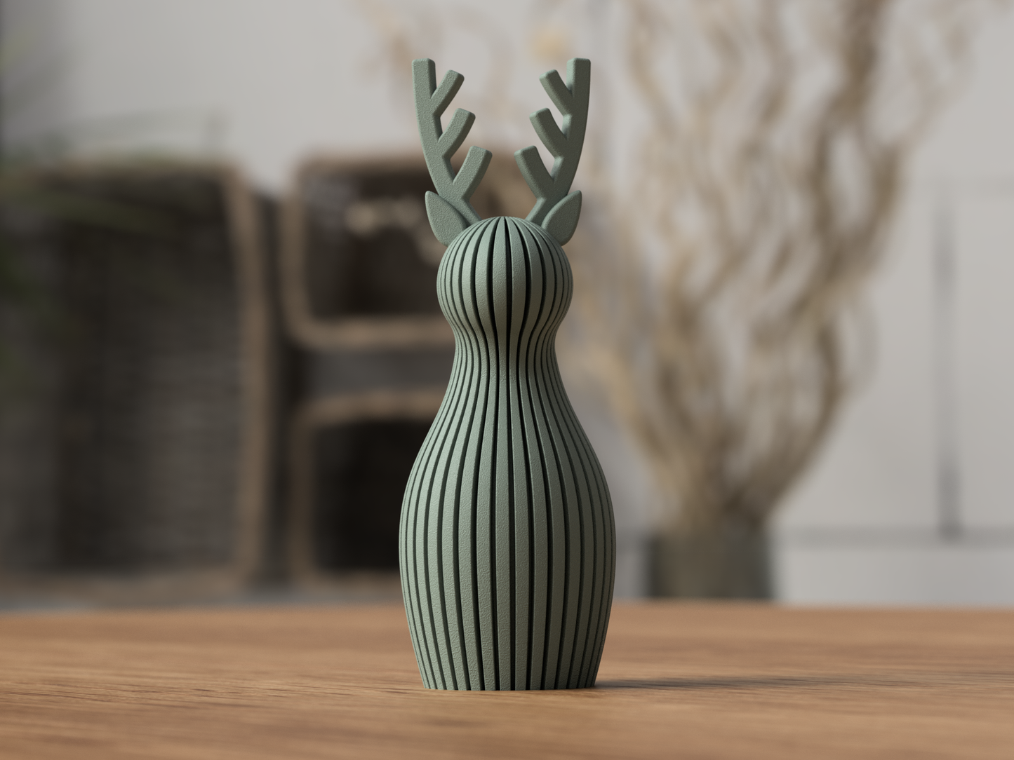 RENNA: Decorazione Natalizia Japandi in PLA