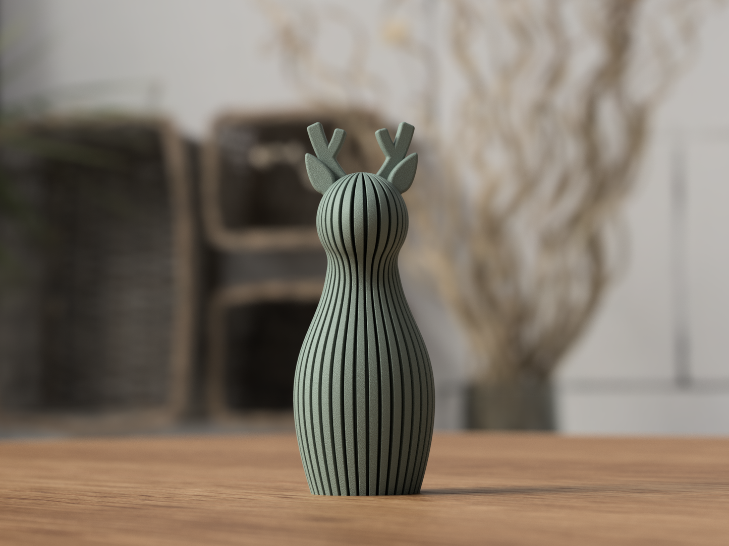 RENNA: Decorazione Natalizia Japandi in PLA