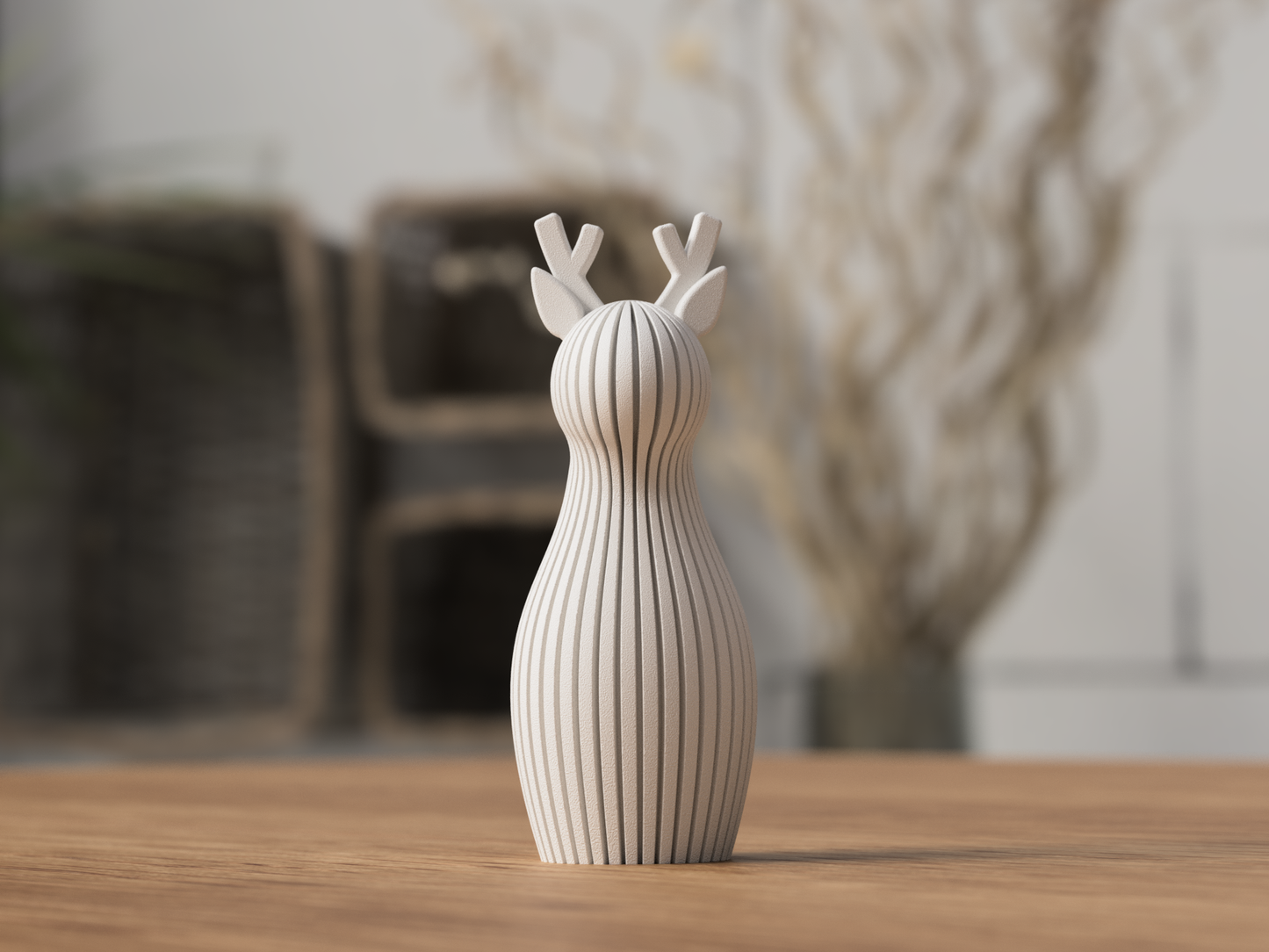 RENNA: Decorazione Natalizia Japandi in PLA