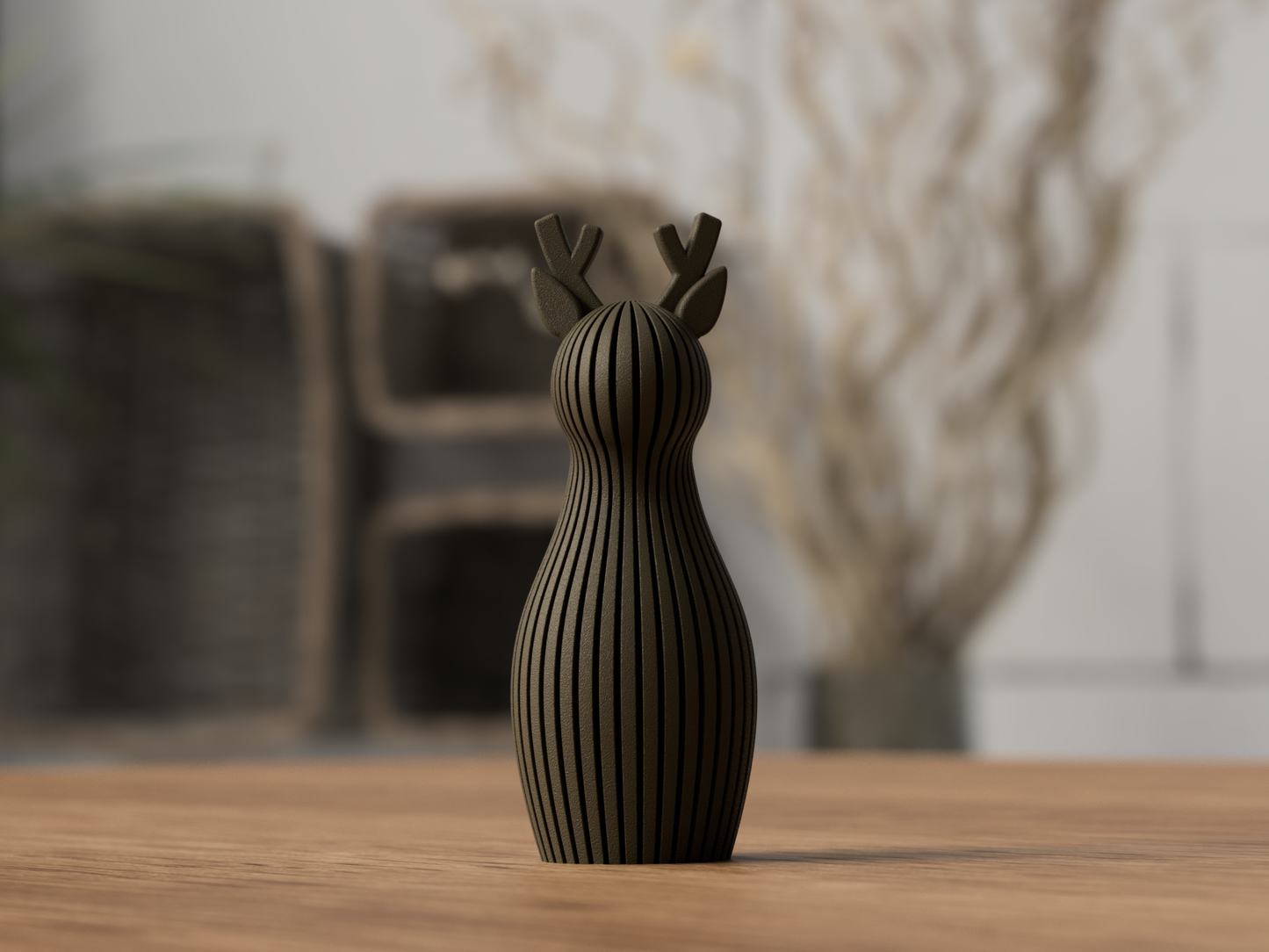 RENNA: Decorazione Natalizia Japandi in PLA