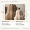 Guida alle dimensioni di Butternut DEKO: quote 144 mm e 90 mm con pesi e specifiche tecniche.
