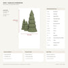 Misure di Bosco Quattro: 4 alberi alti 147,6, 114,7, 80,6 e 68,3 mm