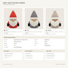 Tomte nei colori Rosso, Grigio, Caffelatte