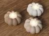 Zucchetta: Porta Tealight Zucca Japandi Home Decor in PLA