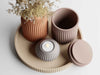 Striaris: Barattolo con Coperchio Rigato Home Decor in PLA